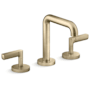 Kallista Nazare 1.2 GPM Tall Spout Bathroom Faucet with Lever Handles Brushed French Gold