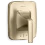 Kallista Per Se Lever Handle Volume Control Valve Trim - Less Rough In Brushed French Gold