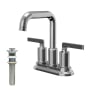 Karran USA Gillingham 1.2 GPM Centerset Bathroom Faucet with Push Pop-Up Drain Assembly Chrome