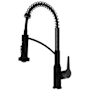 Karran USA Scottsdale 1.8 GPM 18-5/8" Single Hole Kitchen Faucet Matte Black and Spot-Free Gunmetal Grey