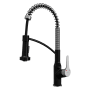 Karran USA Alston 1.8 GPM Single Hole Kitchen Faucet Matte Black and Stainless Steel