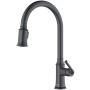 Karran USA Auburn 1.8 GPM Single Hole Kitchen Faucet Gunmetal Grey