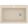 Karran USA Quartz QT 33" Drop In Single Basin Quartz Composite Kitchen Sink Bisque