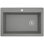 Karran USA Quartz QT 33" Drop In Single Basin Quartz Composite Kitchen Sink Grey