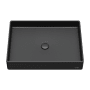 Karran USA Sternhagen 23-5/8" Rectangular Quartz Composite Vessel Bathroom Sink Black