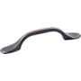 KasaWare Spoon Pack of (8) - 3" Center to Center Vintage Farmhouse Middle Arch Cabinet Handles / Drawer Pulls Brushed Oil Rubbed Bronze