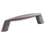 KasaWare Dramatic Modern Pack of (8) - 3 Inch Center to Center Angled Cabinet Handles / Drawer Pulls Brushed Oil Rubbed Bronze
