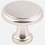 KasaWare Pack of (10) - Traditional 1-3/16 Inch Mushroom Ridged Round Cabinet / Drawer Knobs Satin Nickel