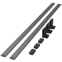 Kessebohmer CONERO 43-7/8" Aluminum Shoe Fence Powder Black