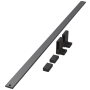 Kessebohmer CONERO 22-7/8" Aluminum Shoe Fence Powder Black
