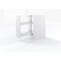 Kessebohmer Cabinet Pull-Out Kit- Fits 20" to 28" Cabinets with (2) 11" shelves Chrome / White