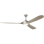 Kichler Mylo 80" 3 Blade Indoor / Outdoor Ceiling Fan Painted Brushed Nickel