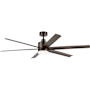 Kichler Loa 65" 6 Blade Indoor / Outdoor Ceiling Fan Satin Natural Bronze