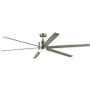 Kichler Loa 80" 6 Blade Indoor / Outdoor Ceiling Fan Painted Brushed Nickel