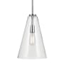 Kichler Everly 11" Wide Pendant Chrome / Clear