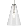 Kichler Everly 11" Wide Pendant Brushed Nickel / Clear