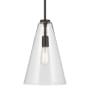 Kichler Everly 11" Wide Pendant Olde Bronze / Clear