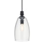 Kichler Lakum 10" Wide Single Pendant with Clear Glass Shade Black