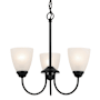 Kichler Jolie 3 Light 18" Wide Chandelier Black