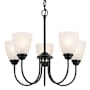 Kichler Jolie 5 Light 22" Wide Chandelier Black