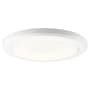 Kichler Zeo 10" Wide Edge Lit LED Flush Mount Drum Ceiling Fixture - 3000K White