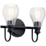 Kichler Greenbrier 2 Light 14" Wide Bathroom Vanity Light Black