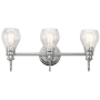 Kichler Greenbrier 3 Light 24" Wide Bathroom Vanity Light Chrome