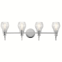 Kichler Greenbrier 4 Light 33, 6" Wide Bathroom Vanity Light Chrome