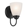 Kichler Jolie 9" Tall Bathroom Sconce Black