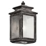 Kichler Wiscombe Park 1 Light 12.25" Outdoor Wall Light Weathered Zinc
