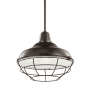Kichler Pier 13" Wide Single Pendant / Semi-Flush Ceiling Fixture Olde Bronze
