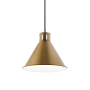 Kichler Zailey 11" Wide Single Pendant with Metal Shade Natural Brass