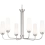 Kichler Truby 6 Light 30" Wide Chandelier Polished Nickel