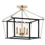 Kichler Eisley 4 Light 16" Wide Semi-flush Ceiling Fixture Champagne Bronze