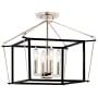 Kichler Eisley 4 Light 16" Wide Semi-flush Ceiling Fixture Polished Nickel