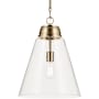 Kichler Marsailli 16" Wide Pendant with Clear Glass Shade Champagne Bronze
