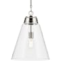 Kichler Marsailli 16" Wide Pendant with Clear Glass Shade Polished Nickel