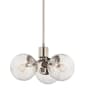 Kichler Silvarious 3 Light 17" Wide Pendant Polished Nickel