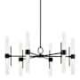 Kichler Riven 33" Wide LED Chandelier Black