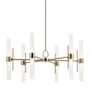 Kichler Riven 33" Wide LED Chandelier Champagne Bronze