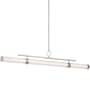 Kichler Riven 60" Wide LED Linear Chandelier Polished Nickel