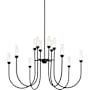Kichler Moraine 40" Wide LED Chandelier Black