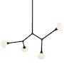 Kichler Cassius 4 Light 6" Wide Chandelier Black