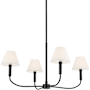Kichler Eadie 4 Light 31" Wide Chandelier Black