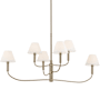 Kichler Eadie 6 Light 41" Chandelier Champagne Bronze