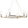 Kichler Harpin 6 Light 38" Wide Chandelier Champagne Bronze