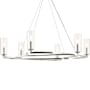 Kichler Harpin 6 Light 38" Wide Chandelier Polished Nickel