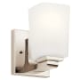 Kichler Roehm 7" Tall Bathroom Sconce Polished Nickel