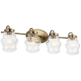 Kichler Janiel 4 Light 33" Wide Bathroom Vanity Light Classic Bronze