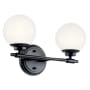 Kichler Benno 2 Light 15" Wide Vanity Light Black